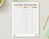 Pantry Inventory Printable | Food Storage Tracker Sheet | Kitchen Organization PDF | Instant Download