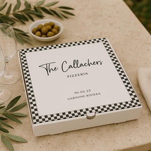 Custom Pizza Box Template | Party Pizza Boxes | Personalised Party Decor | Wedding Pizza Box | Wedding Decor | Personalised Pizza Box