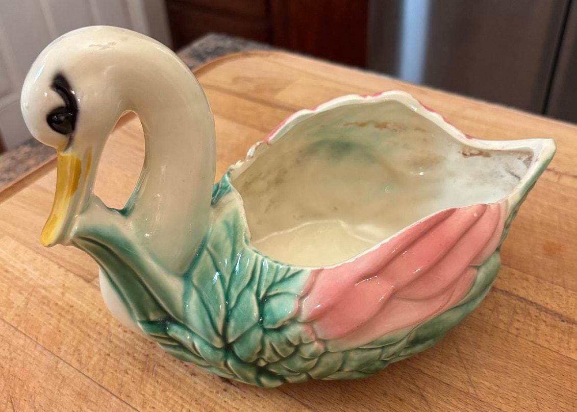 Vintage 1950s Bird Planter - Etsy