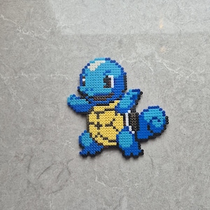 Figura de Squirtle hecha a mano - Pixel Art, regalo geek para gamers