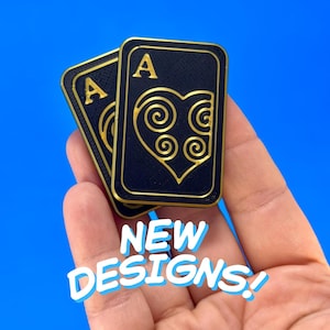 Ace or King Card Deck Magnetic Slider Fidget Toy | 3D Printed, Customizable Colours