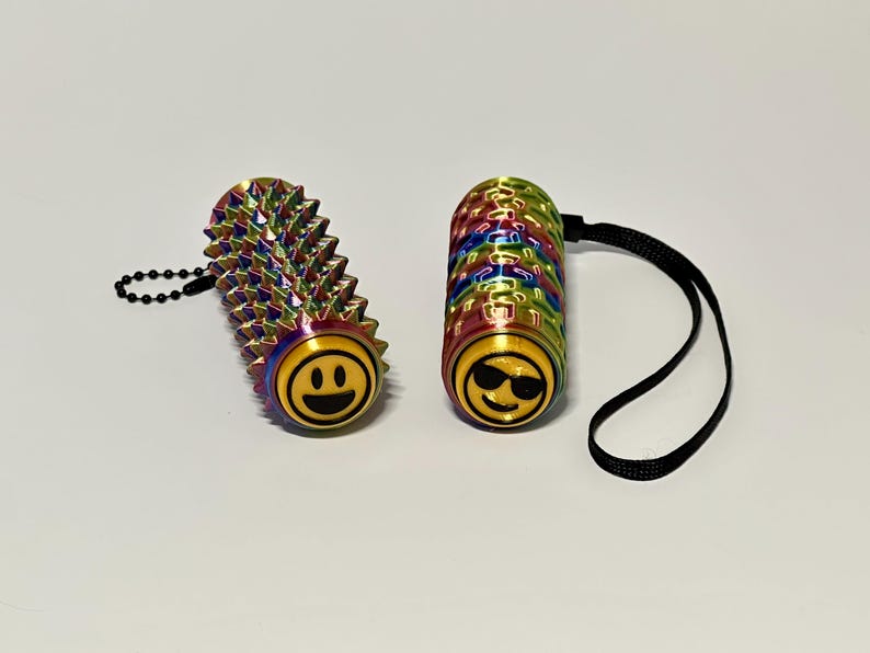 Tactile Clicky Stick Roller: 3D Printed Fidget Toy with Wrist Strap | Spike Fidget imagen 11