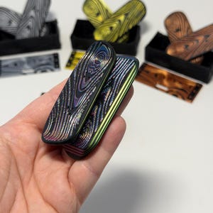 Kickflip Magnetic Skateboard Fidget Toy with Sliding Case Option | Glow in the Dark, Various Colours image 6