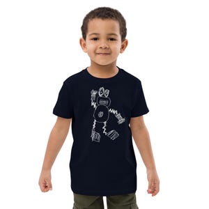 Kids Organic Cotton Robot T-Shirt