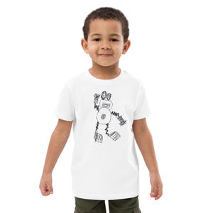 Kids Organic Cotton Robot T-Shirt