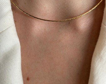 Gold-plated necklace for women | 925 silver | Minimalist gold chain | Gift idea