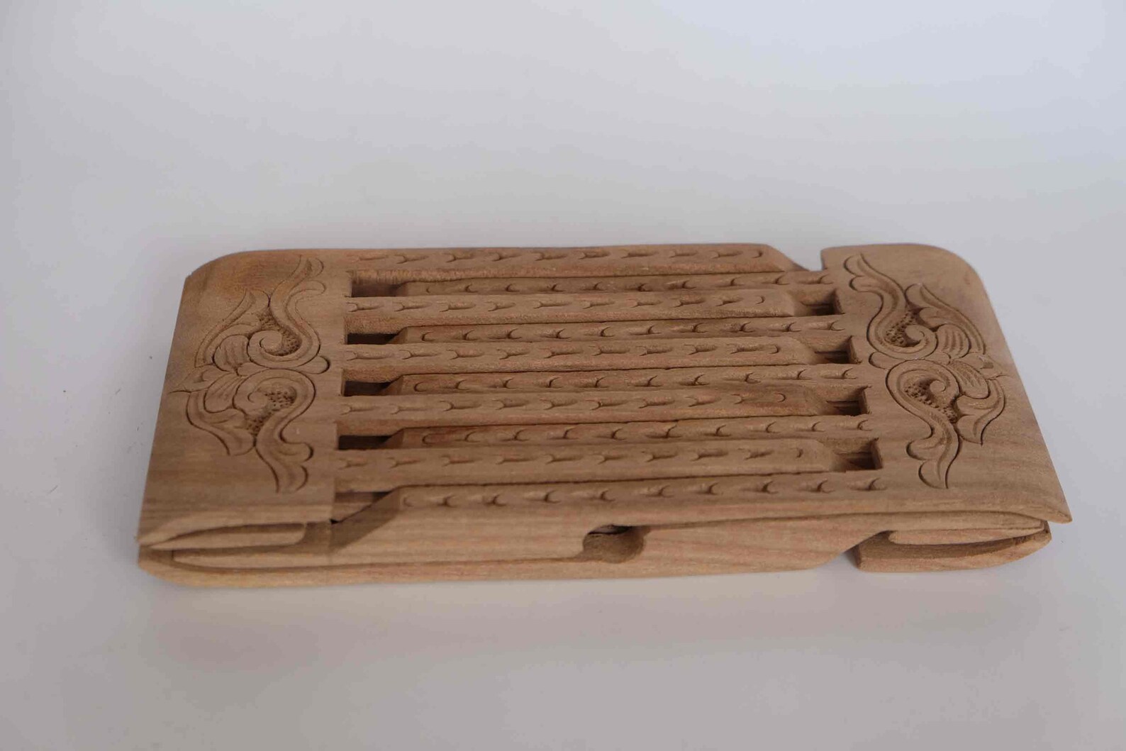 Hand carved wood book holder Uzbek book holder Laukh Etsy