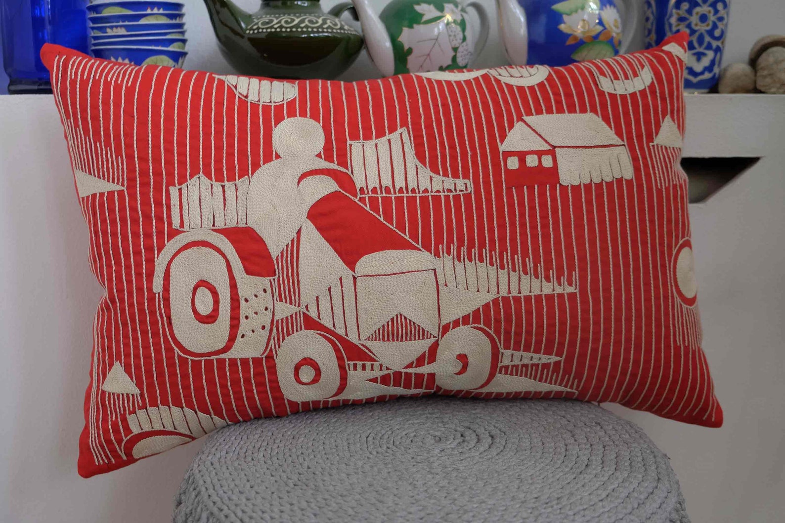 Tractor Pillow Industrial PillowHome Decor pillowDecorative Etsy