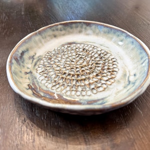 Handmade Ceramic Garlic Grater, Oil Dipping Bowl