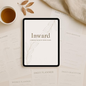 Wellness Tagebuch | Druckbarer Planer | A4 + US Letter | Digitaler Habit &Finance Tracker
