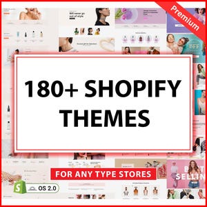 180+ Premium Shopify Themes, Multi-Purpose Shopify Templates, Shopify Store Design, Shopify Themes, Ecommerce Website Design, Shopify 2.0,