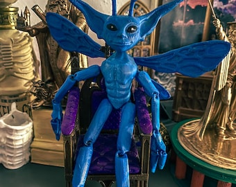 Figurka Blue Pixie: ręcznie wykończona replika drukowana w 3D (17 cm)