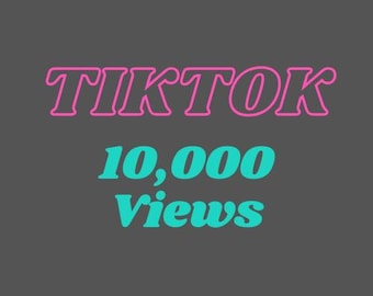 TikTok Video Views - 10000 Video Views - 360 Views Daily for 28 Days