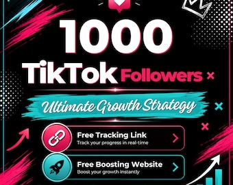 1000 seguidores en TikTok - Servicio de estrategia de crecimiento (enlace de seguimiento)