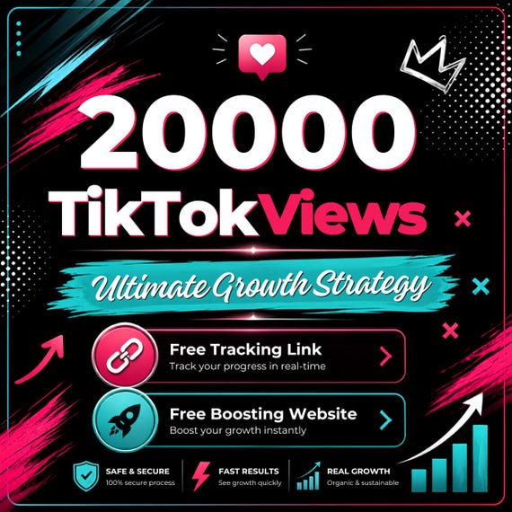 20000 TikTok Video Views - Growth Strategy Service (Tracking Link)
