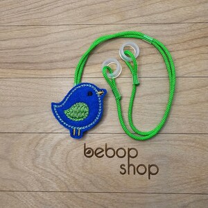 Azul the Bird - Hearing Aid Cord or Cochlear Implant Cord