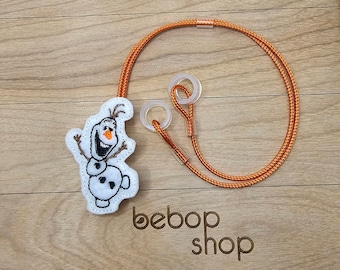 Silly Snowman - Hearing Aid Cord or Cochlear Implant Cord