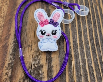 Emma the Bunny - Hearing Aid Cord or Cochlear Implant Cord