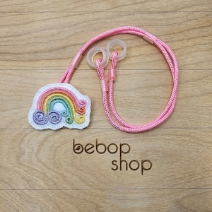 Pastel Rainbow - Hearing Aid Cord or Cochlear Implant Cord