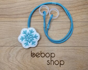 Snowflake - Hearing Aid Cord or Cochlear Implant Cord