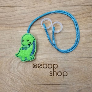 Andrew the Dinosaur - Hearing Aid Cord or Cochlear Implant Cord