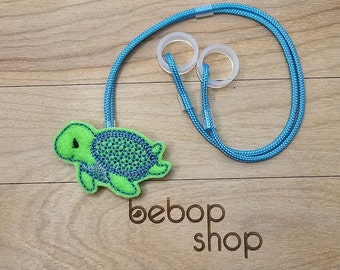 Kayle the Sea Turtle - Hearing Aid Cord or Cochlear Implant Cord