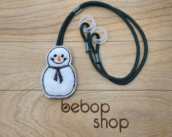 Snowman- Hearing Aid Cord or Cochlear Implant Cord