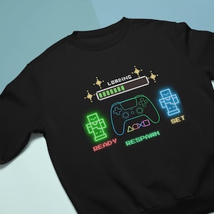 Gaming Ready Crewneck Sweatshirt, Gamer Sweatshirt, Funny Gaming Apparel, Video Game Gift, Unisex Sweatshirt for Gamers