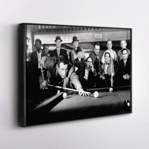 The Hustler Paul Newman Canvas – Classic Movie Wall Art, 1961 Pool Hall Drama Print, Retro Film Decor, Gift for Cinema and Sports Fans