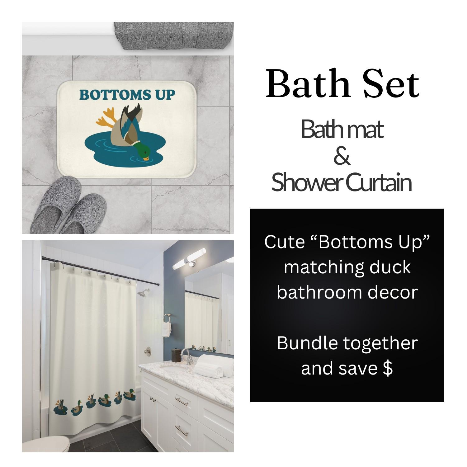 Funny Bathroom Decor Set - Duck Theme - Bathroom Humor - Cute Bathroom Set, image size:1500x1500