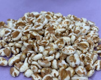 Golosinas de espelta inflada para hámsteres, ratas y pájaros.