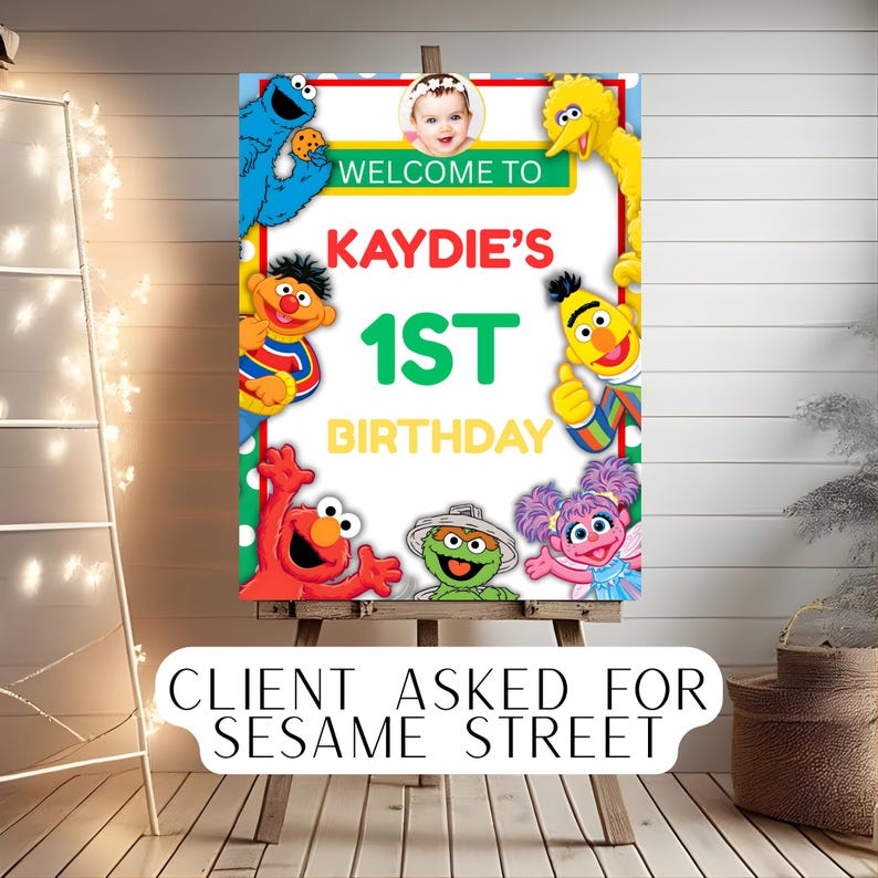Custom Welcome Sign: Any Theme Birthday Party Decor (digital Download ...