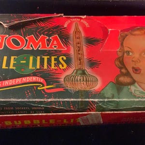 Vintage NOMA bubble light box for Noma C7 Tulip lights