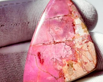 Natural Pink Cobalto Calcite Cabochon | Rare Crystal Gemstone for Jewelry Making