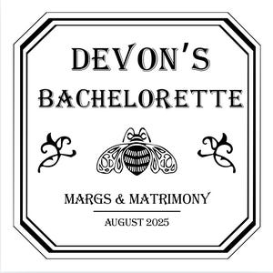 Easy Edit Yourself DIY Patron Label - Größenverstellbar, gut für Partygeschenke