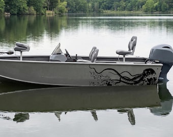 Kraken Boat Decal, Octopus Livery, Sea Monster Hull Wrap Sticker, Mythical Cephalopod Decal