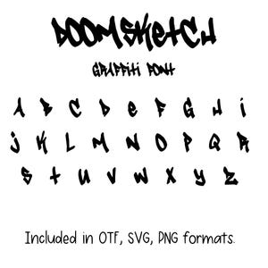Doomsketch Font - Cricut Font, Procreate Font, Canva Fonts, Urban Font, Digital Download