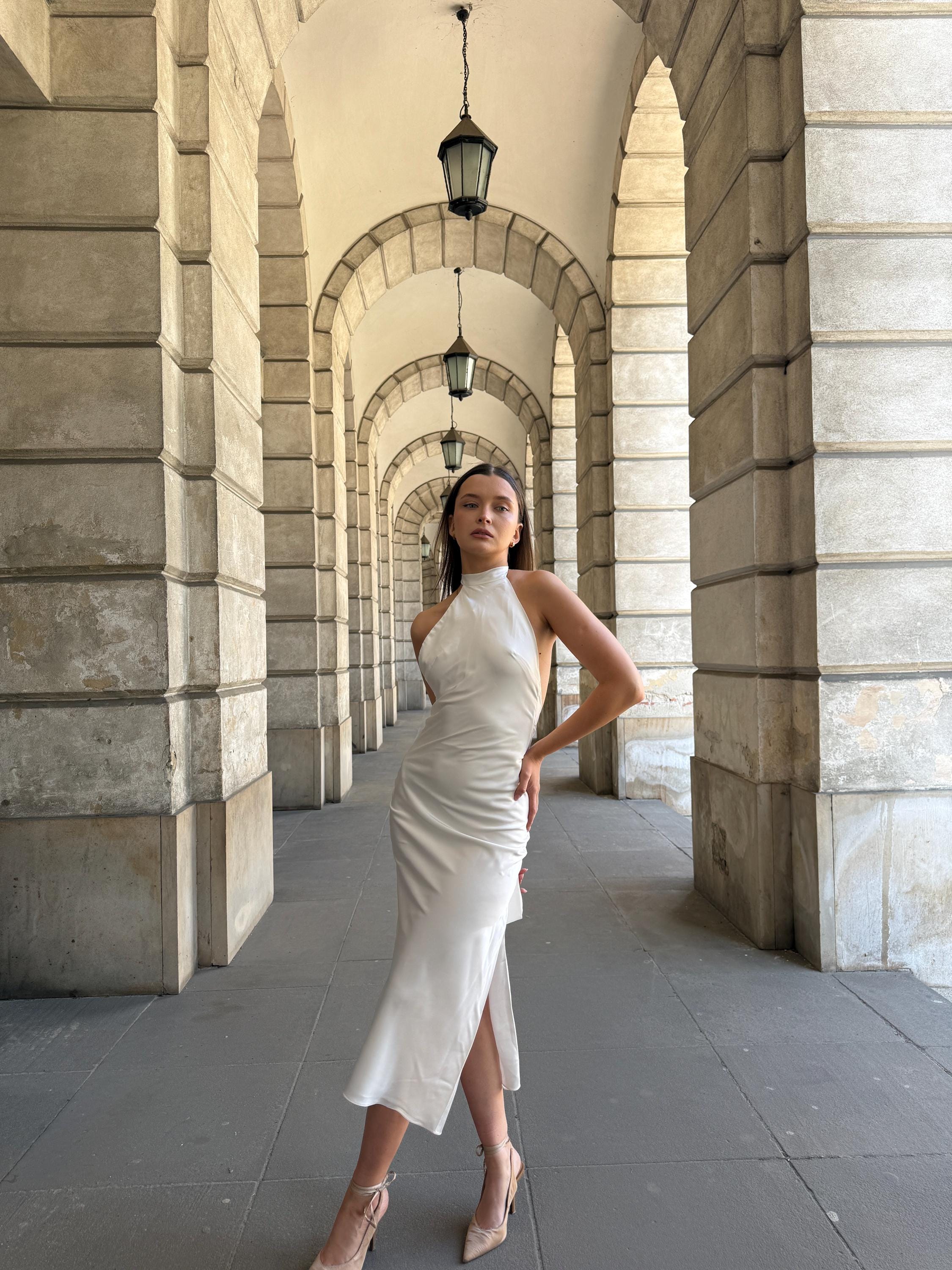 Ivory Halter Wedding Dresses - Etsy