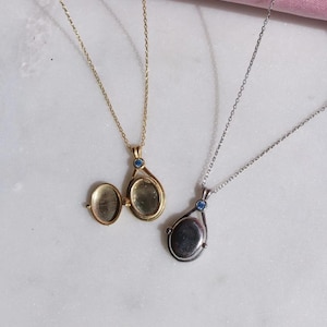 Mermaid Necklace, Locket Necklace, Ocean Jewelry, Stainless Steel Necklace