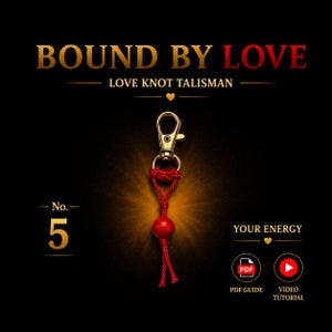 Red Thread of the Heart Amulet No.5, Love Attraction Talisman, DIY Heart Charm Tutorial, Manifest Love Ritual, Self Love Gift, Digital PDF