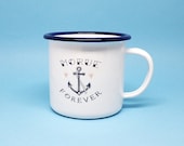 Tazza da caffè in smalto "Morue Forever"