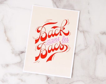 A5 print "Back dans les bacs"