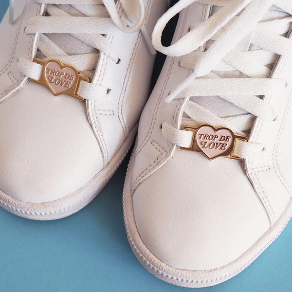 Heart Lace locks for sneakers "Trop de love"