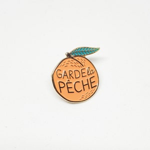 Peach pin Garde la pêche illustration image 2