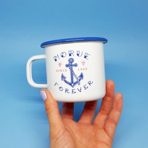 Retro enamel mug Poulette For Life image 6