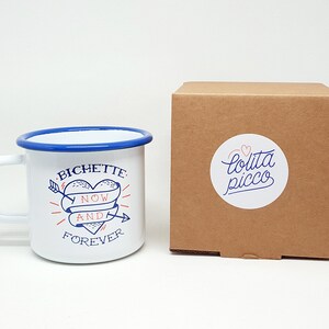 Retro enamel mug Poulette For Life image 7