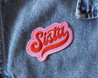 Iron on patch "Sista"