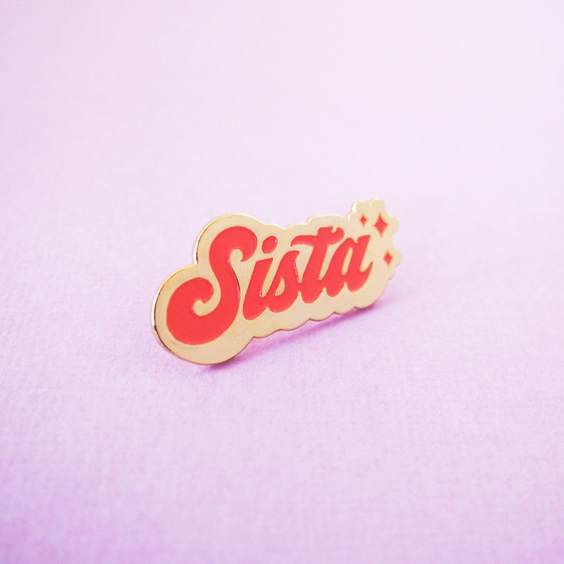 Pin's Sista cadeau pour copine image 1