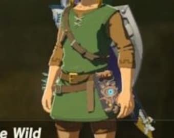 Zelda Cosplay Link costume Tunic of the Wild Outfit from BOTW