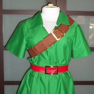 Link Costume Ocarina of Time from the Legend of Zelda custom made in the USA to any size Pro Cosplay Quality plus Gauntlets imagen 2